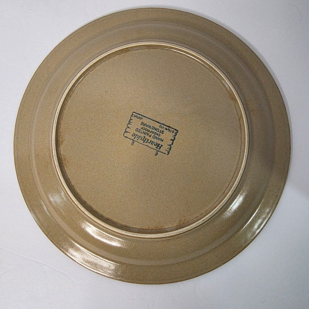 vintage Hearthside stoneware dinner plates in the "Dogwood" pattern 2 Set - Picture 3 of 6